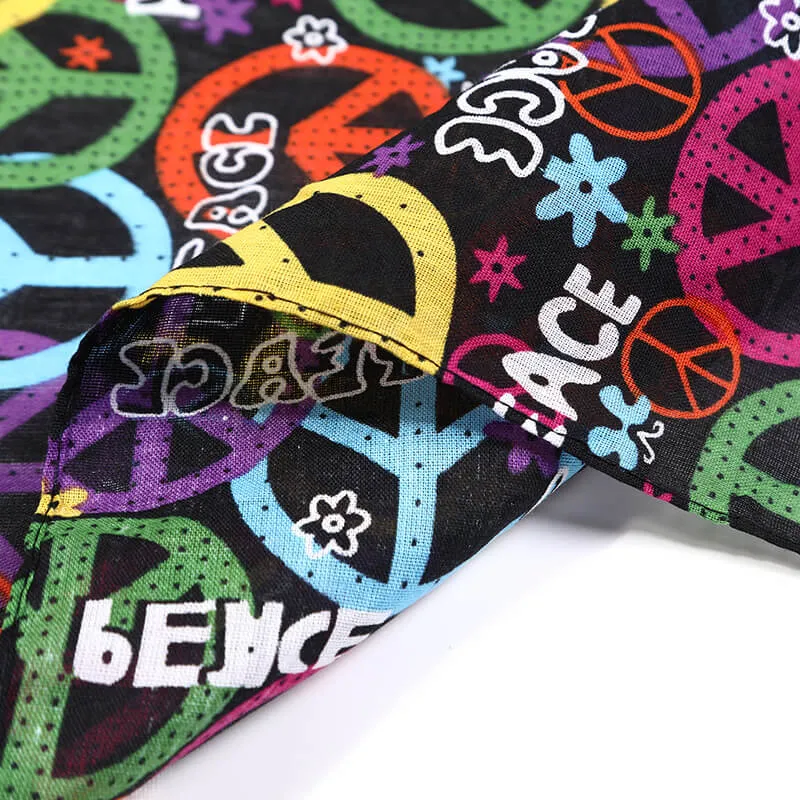 12 Piece Bandanas Novelty Bandanas Classic Paisley Handkerchief For Men And Women (Printed Hip-Hop Style)