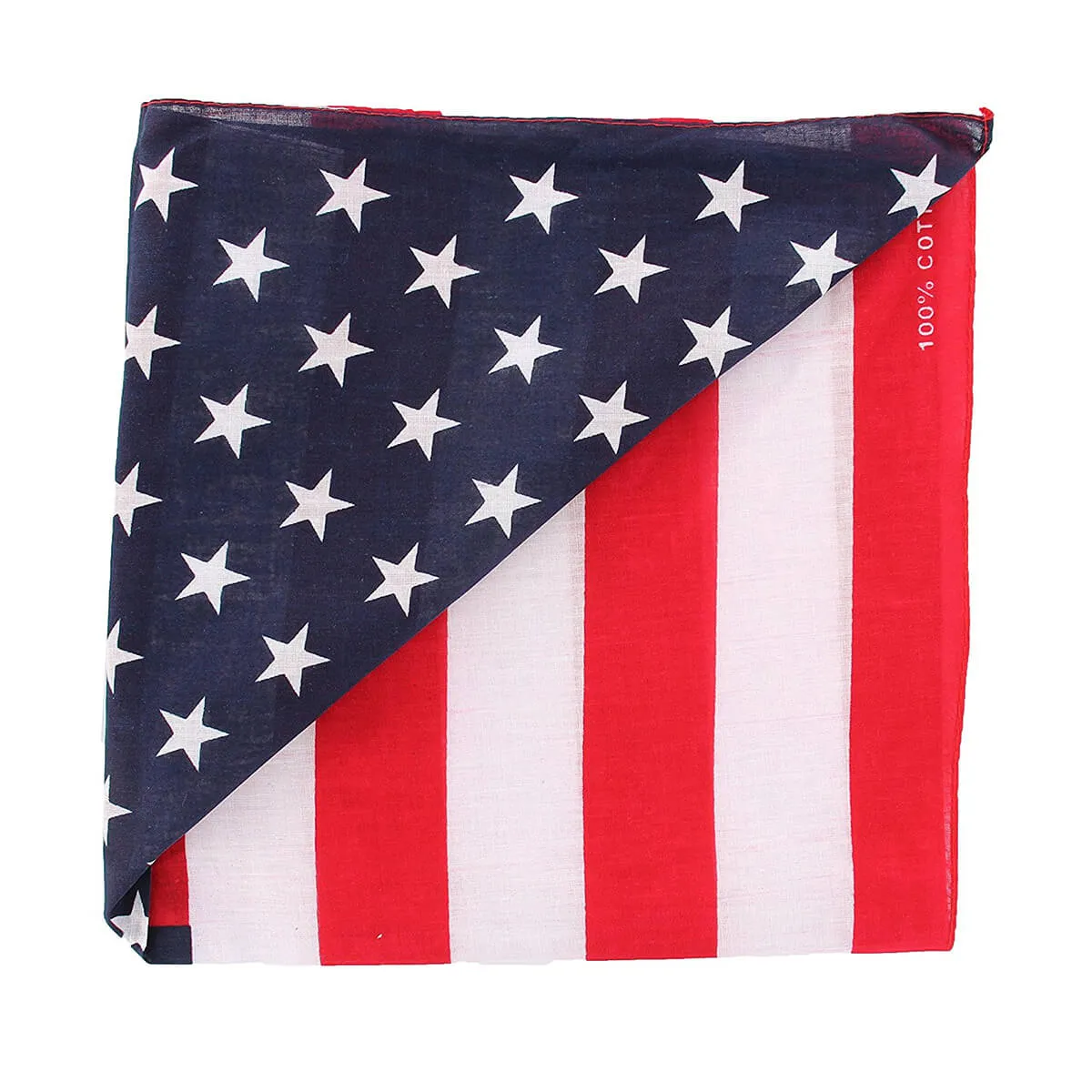 12 Pieces American Flag Bandanas Headband USA Flag Clothing Bandana Patriotic Accessories