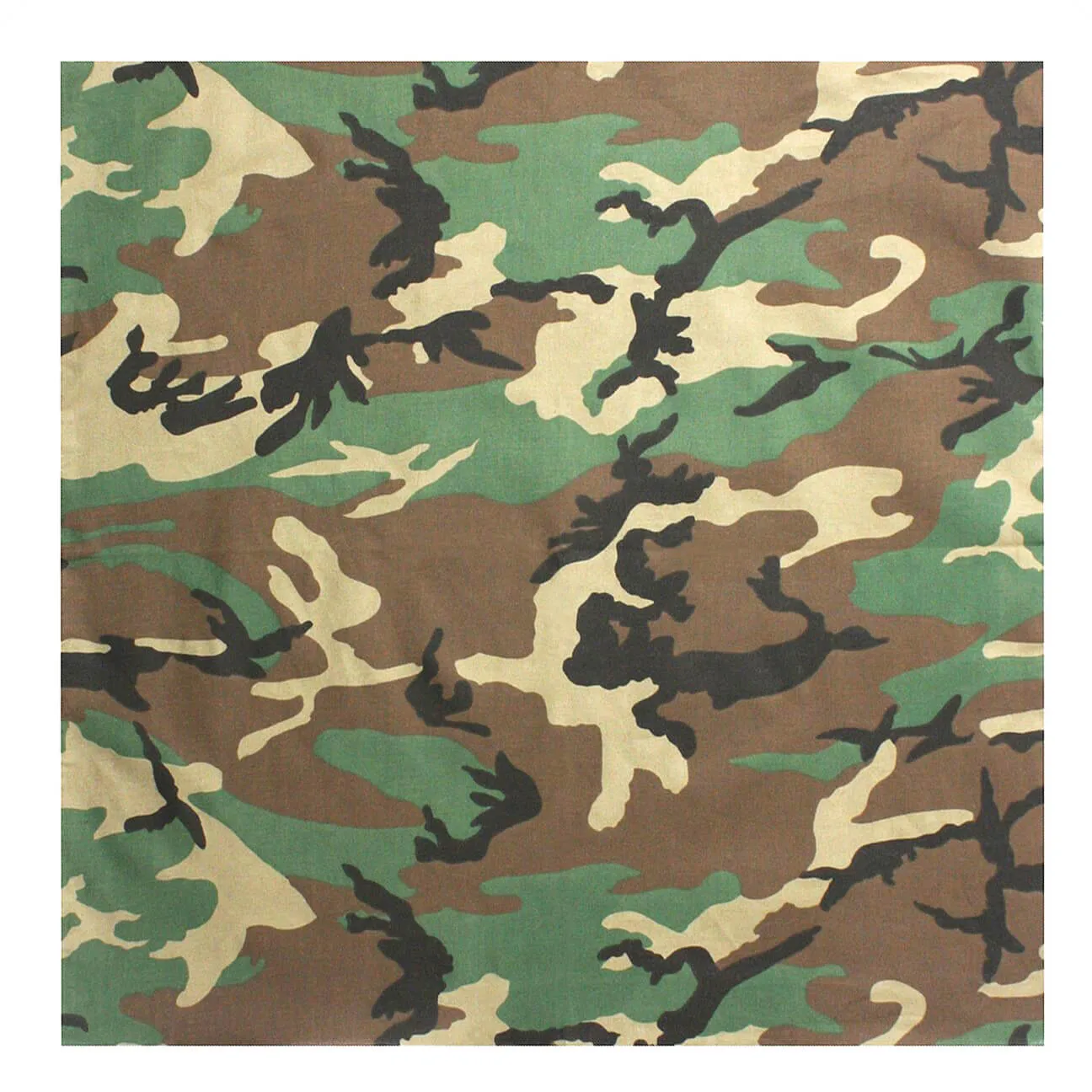 12 Pieces Camo Printed Bandana Camouflage Bandana Unisex Cotton