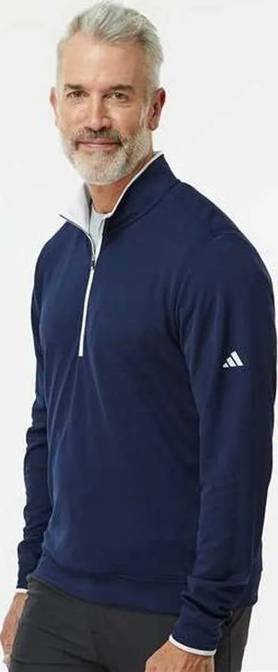 Adidas A2002 Lightweight Quarter-Zip Pullover - Collegiate Navy/ White