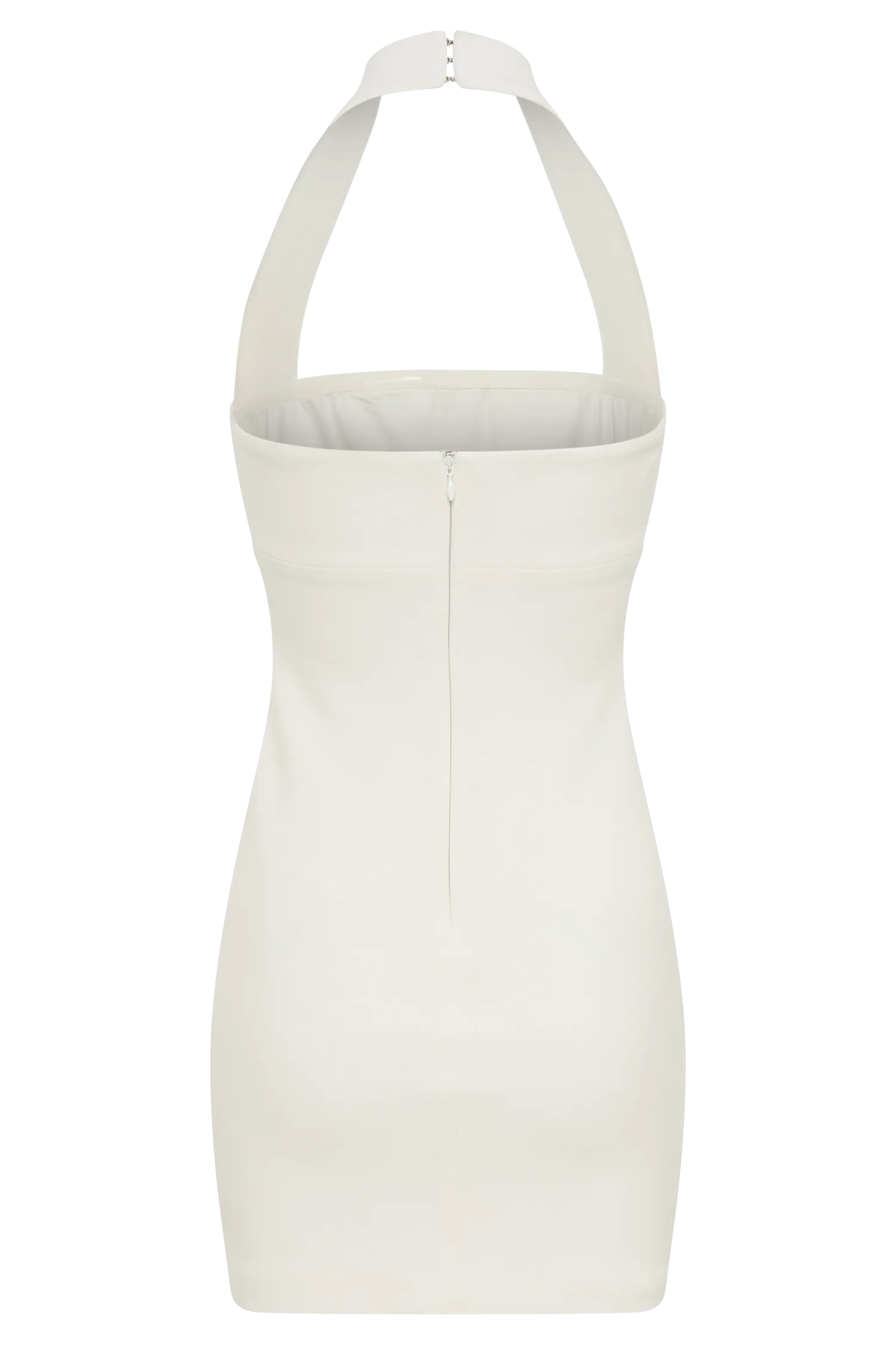 Amelita Suiting Halter Mini Dress - Ivory