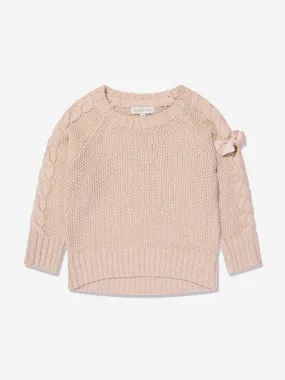 Angels Face Girls Macy Chunky Jumper in Pink