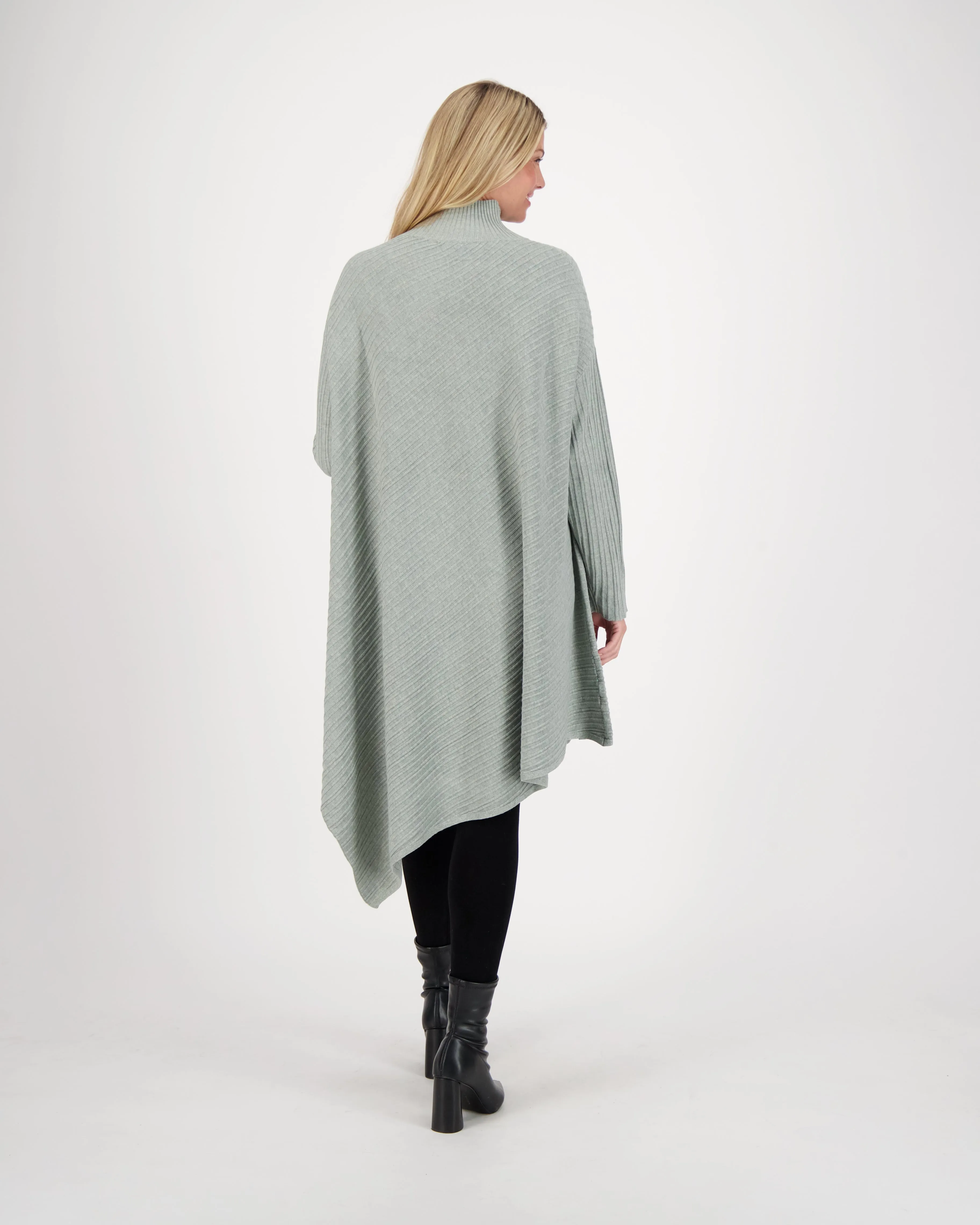 Asymmetrical Knit Sweater Dress