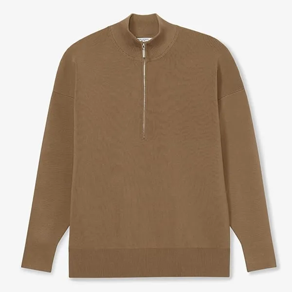 Athens Half Zip - Jardigan Knit :: Light Bronze