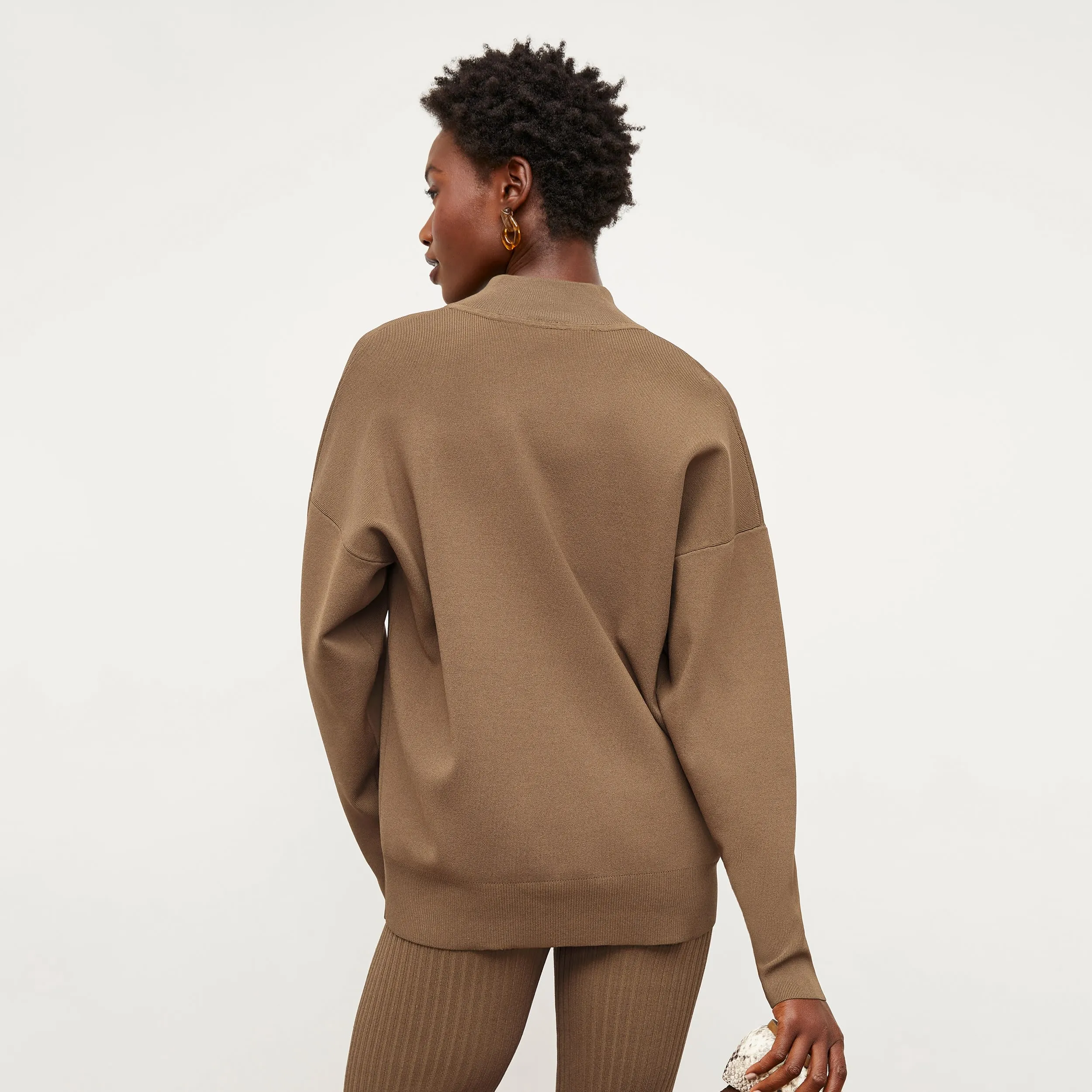 Athens Half Zip - Jardigan Knit :: Light Bronze