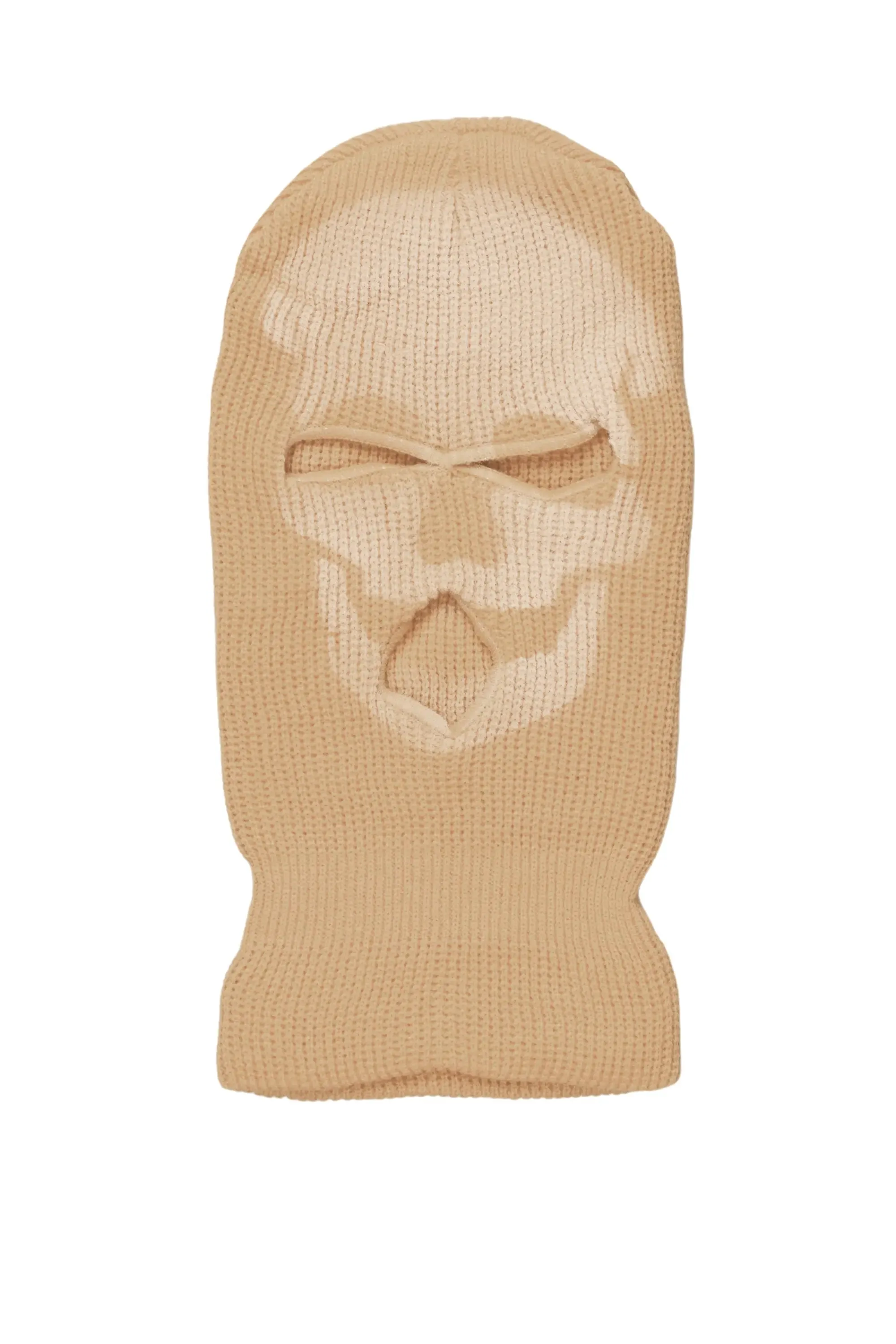 Batu Beige Graphic Ski Mask