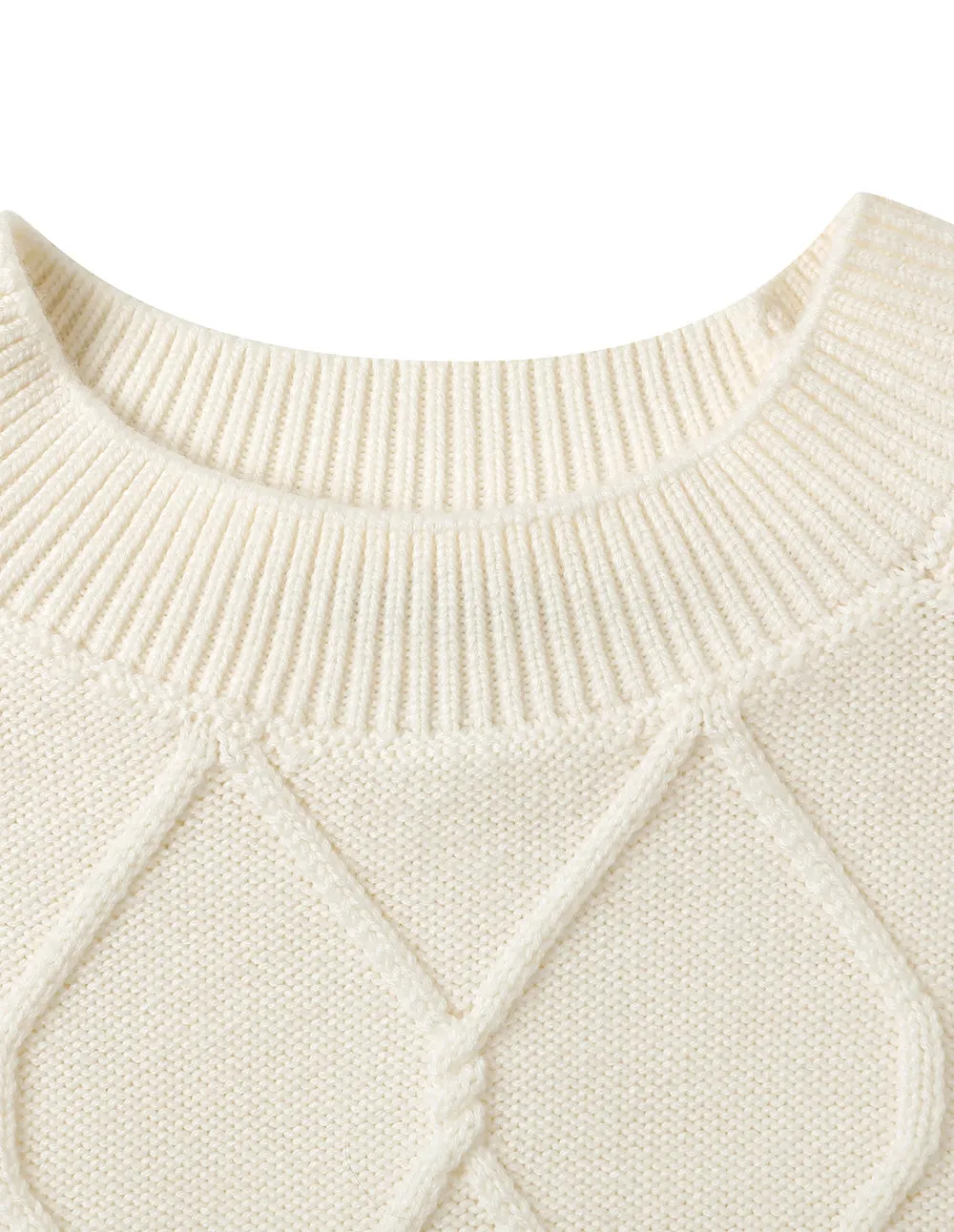 BORA AKSU Wool Embroidered Trim Fake Two-Piece Pullover