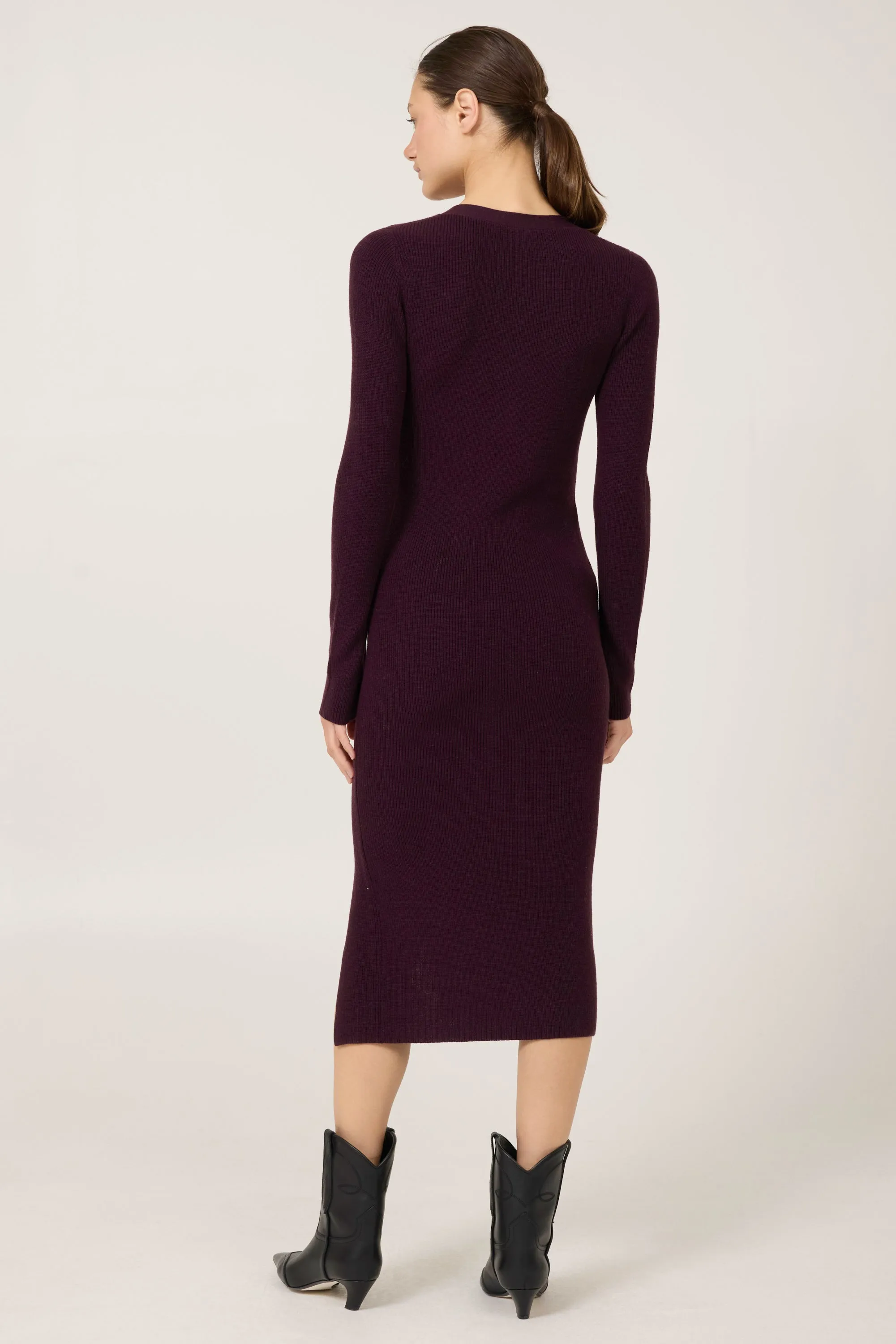 Bristol Merino Dress - Syrah