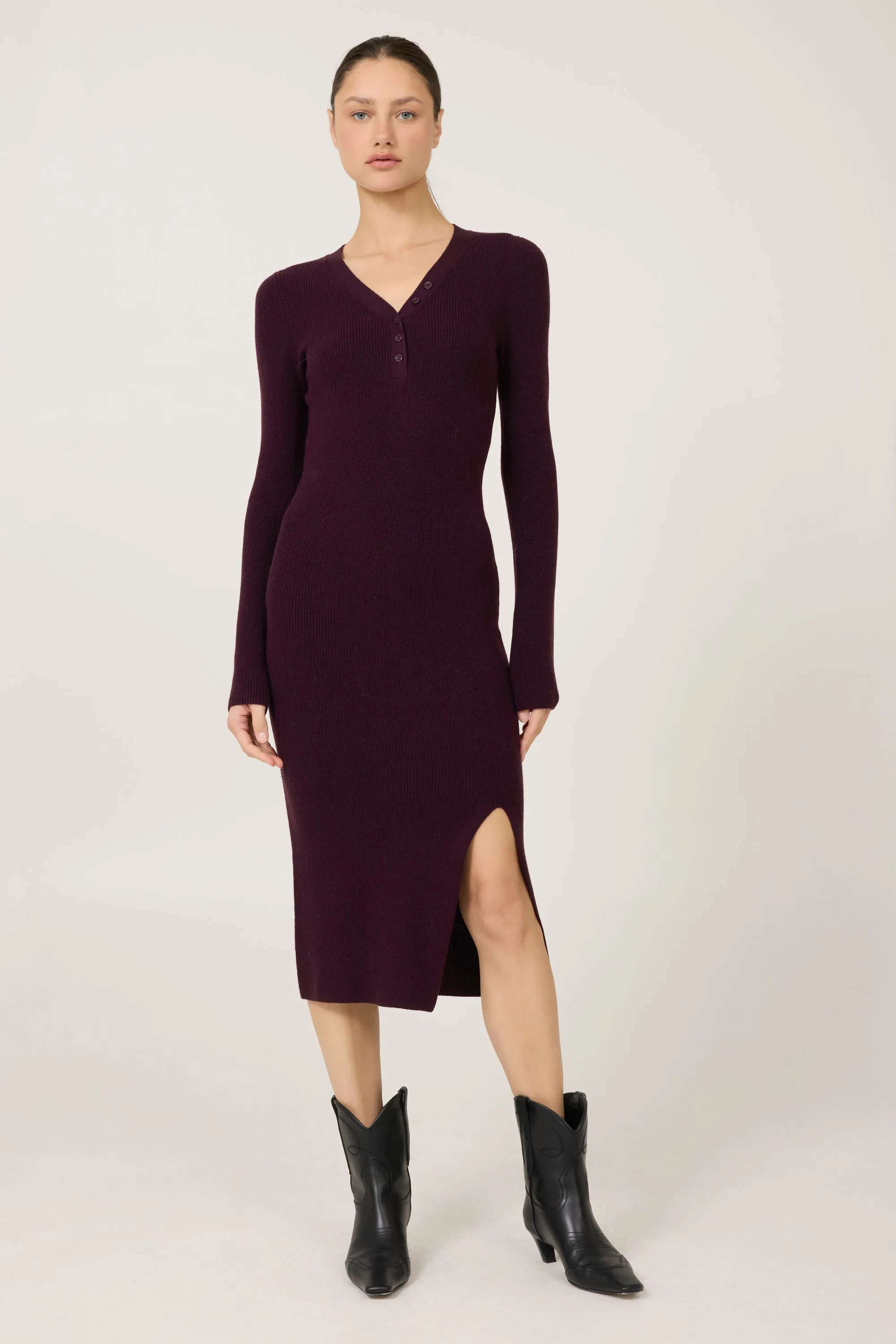 Bristol Merino Dress - Syrah