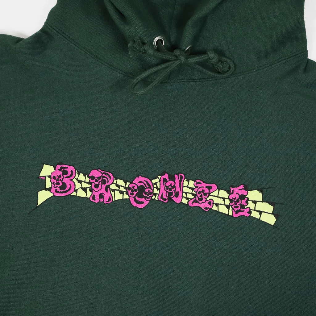 Bronze 56k - Skullz Pullover Hooded Sweatshirt - Dark Green