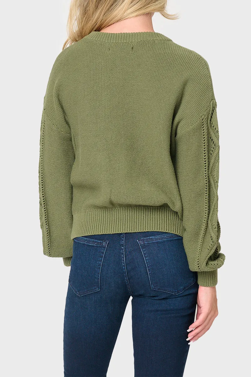 Cable Stitch Long Sleeve Sweater