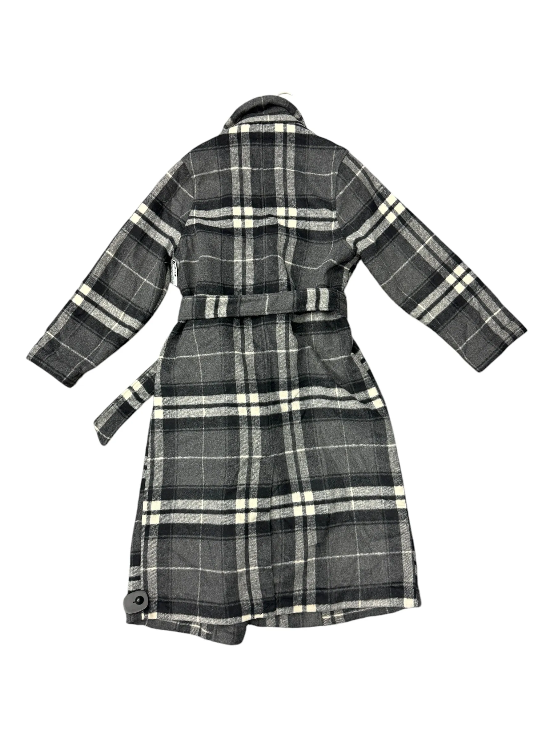 Coat Parka By Abercrombie And Fitch In Plaid Pattern, Size: M