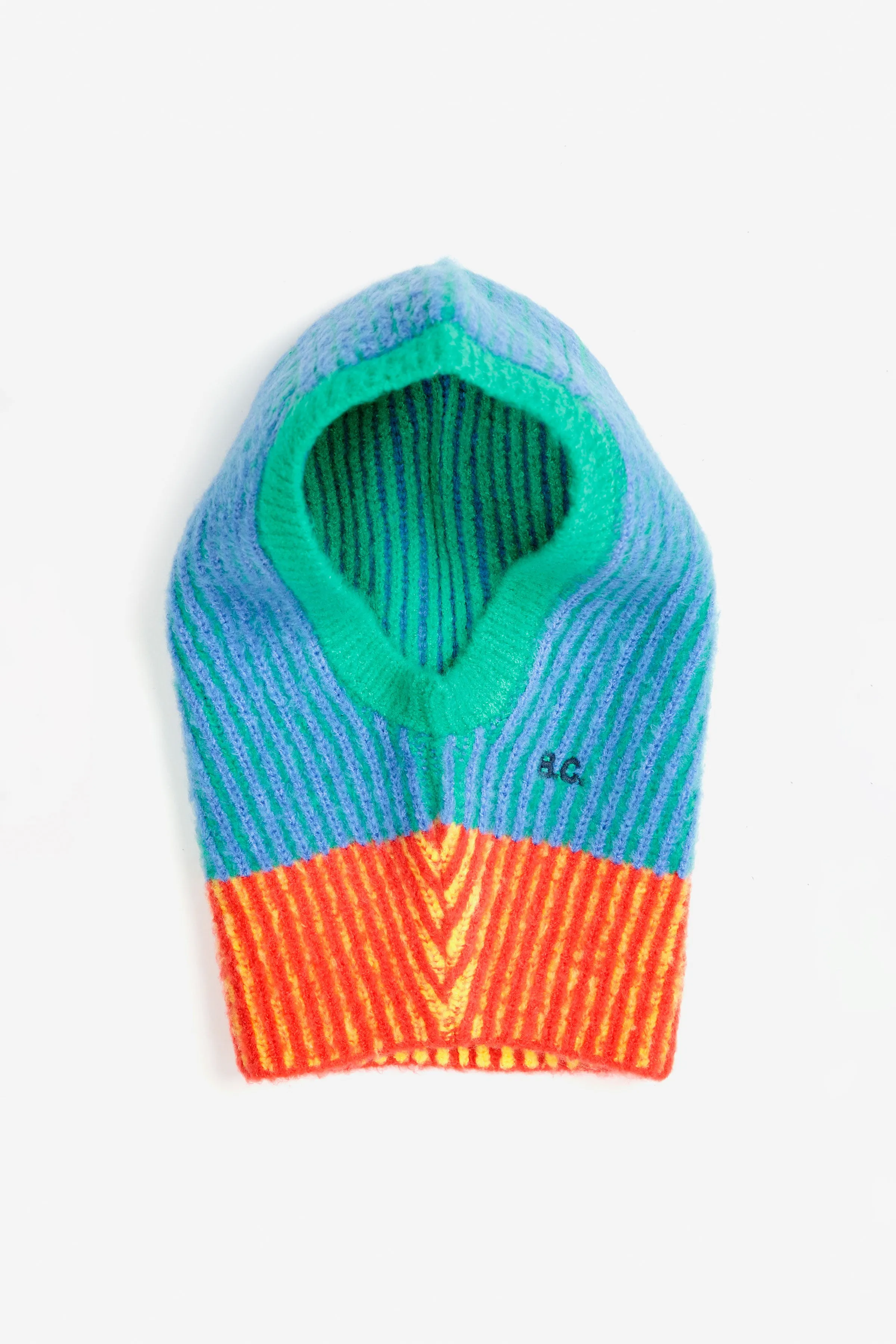 Color Stripes Knitted Balaclava