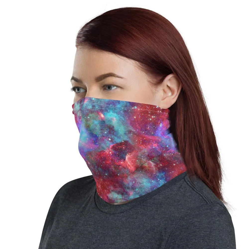 Colored nebula and stars in the universe, Neck Gaiter, Headwear, Headband, Bandana, Balaclava, Beanie, Wristband, Hairband, Hood, Head wrap  - US Fast Shipping