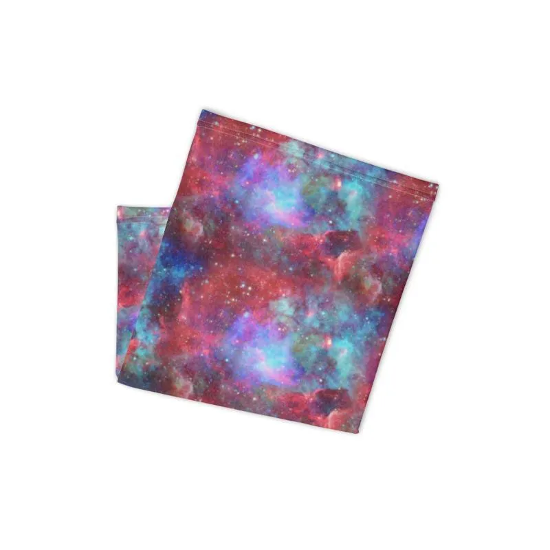 Colored nebula and stars in the universe, Neck Gaiter, Headwear, Headband, Bandana, Balaclava, Beanie, Wristband, Hairband, Hood, Head wrap  - US Fast Shipping