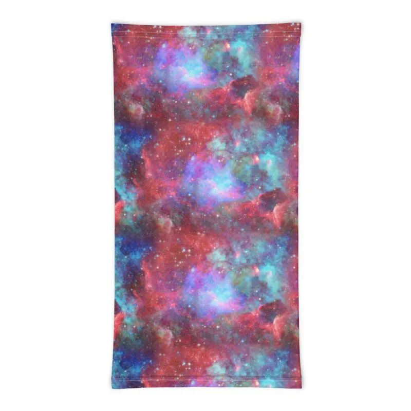 Colored nebula and stars in the universe, Neck Gaiter, Headwear, Headband, Bandana, Balaclava, Beanie, Wristband, Hairband, Hood, Head wrap  - US Fast Shipping