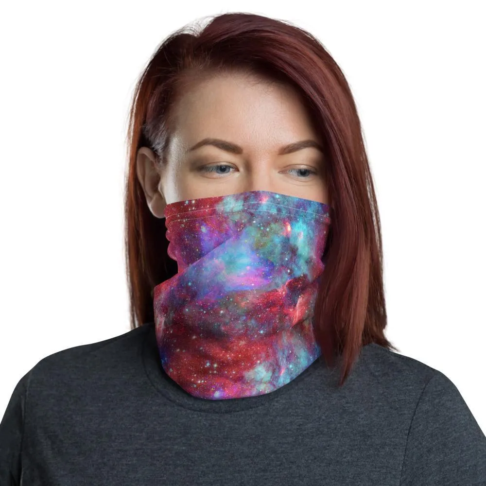 Colored nebula and stars in the universe, Neck Gaiter, Headwear, Headband, Bandana, Balaclava, Beanie, Wristband, Hairband, Hood, Head wrap  - US Fast Shipping