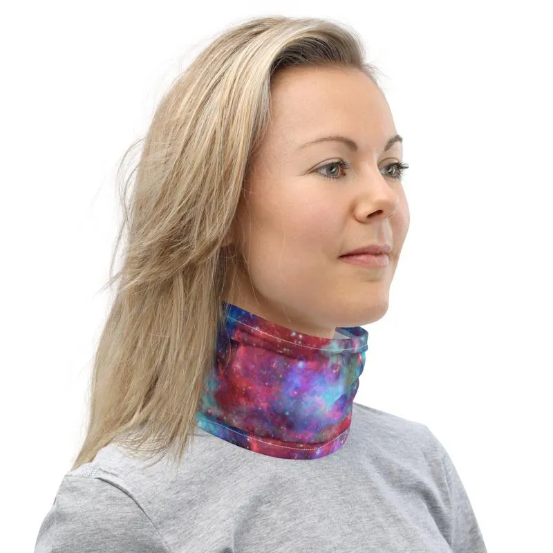 Colored nebula and stars in the universe, Neck Gaiter, Headwear, Headband, Bandana, Balaclava, Beanie, Wristband, Hairband, Hood, Head wrap  - US Fast Shipping