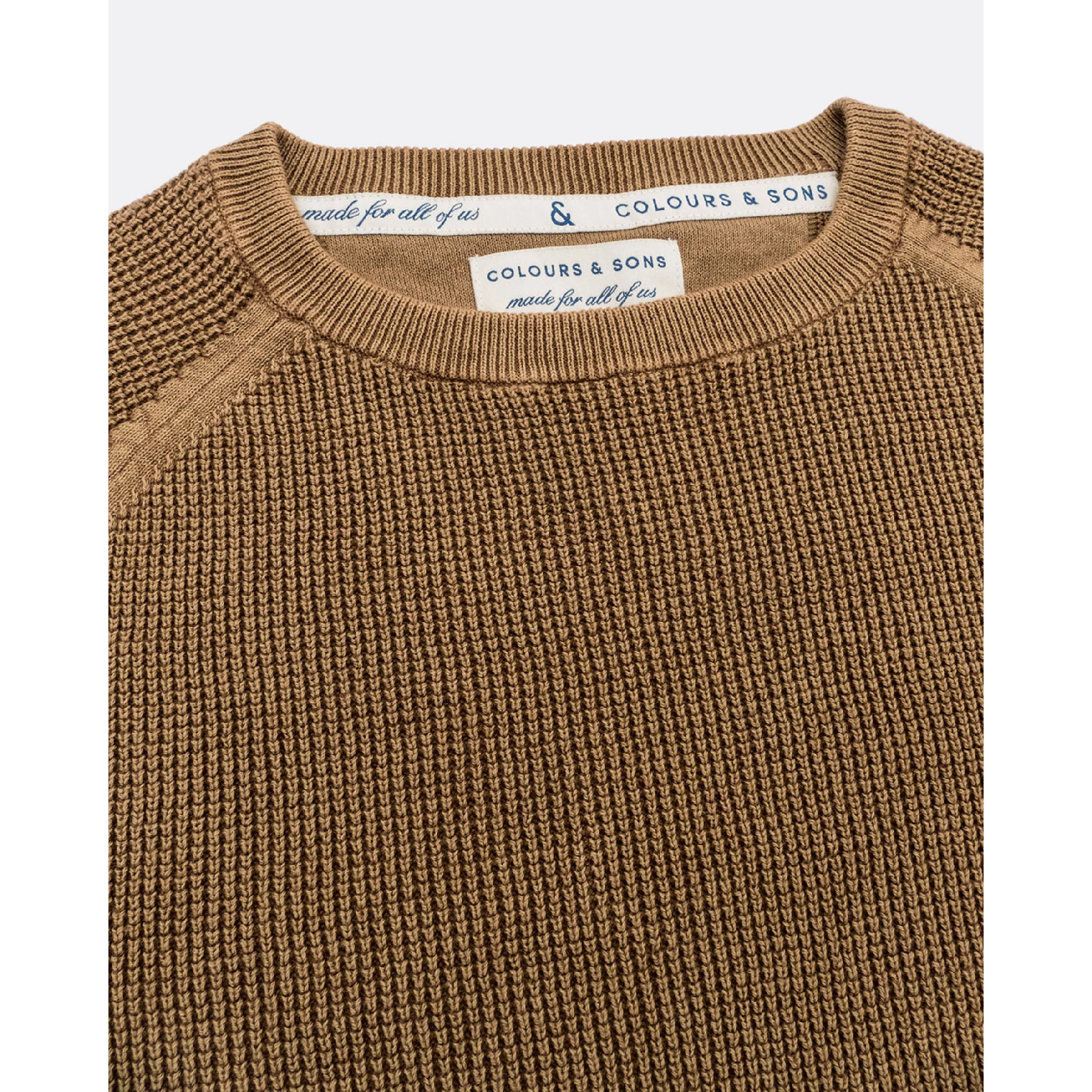 Colours And Sons Pure Cotton Crew Pullover 9023-101 - Bronze