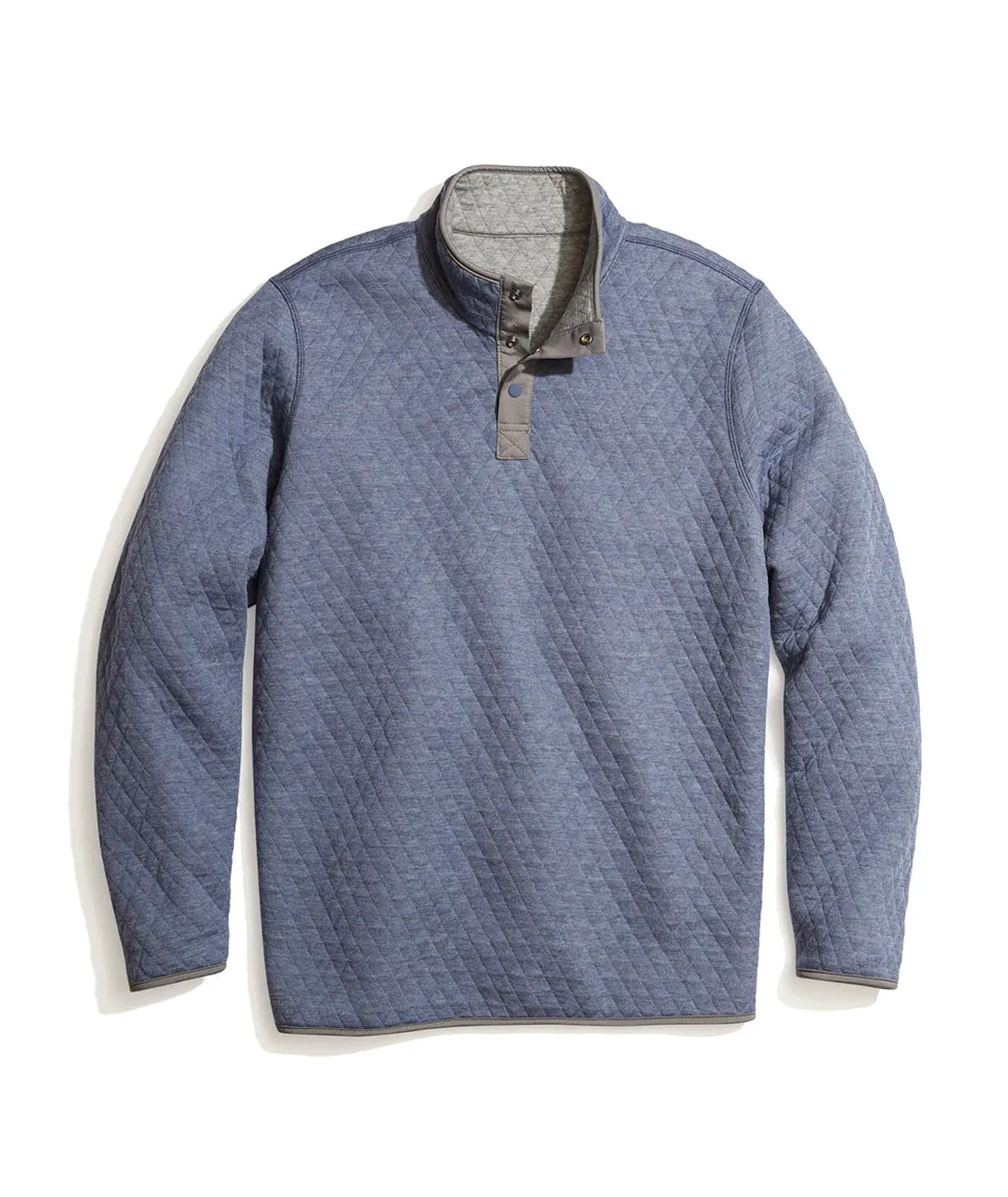 Corbet Pullover in Bering Sea/Dark Heather Grey