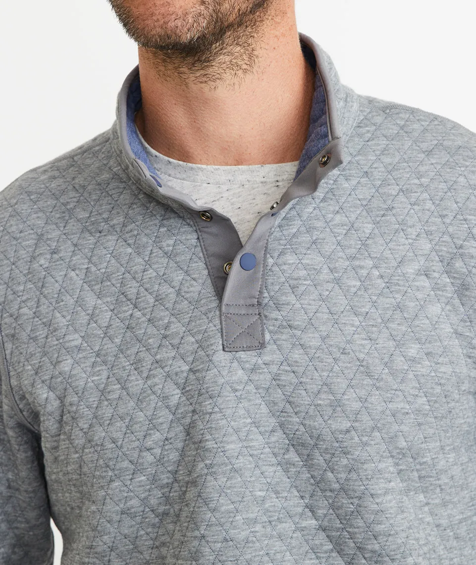 Corbet Pullover in Bering Sea/Dark Heather Grey