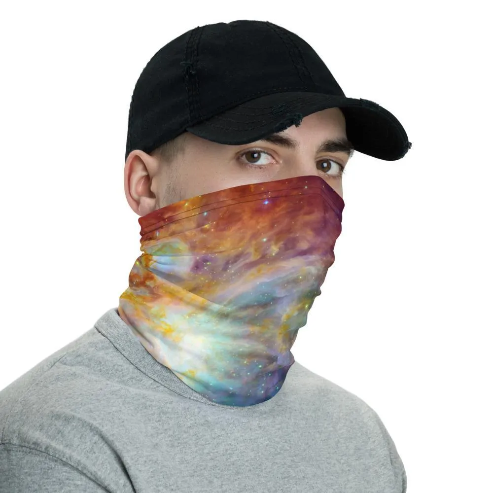 Cosmic Galaxy sky Cloud Orion Nebula Neck Gaiter Face cover scarf, Head wrap Balaclava Mask Wrist & Hairband men women - US Fast Shipping