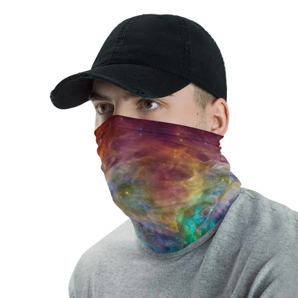 Cosmic Galaxy sky Cloud Orion Nebula Neck Gaiter Face cover scarf, Head wrap Balaclava Mask Wrist & Hairband men women - US Fast Shipping