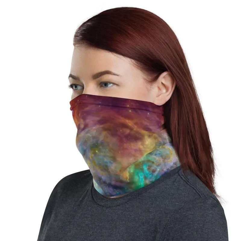 Cosmic Galaxy sky Cloud Orion Nebula Neck Gaiter Face cover scarf, Head wrap Balaclava Mask Wrist & Hairband men women - US Fast Shipping