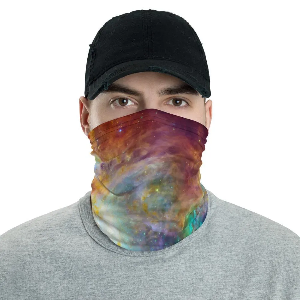 Cosmic Galaxy sky Cloud Orion Nebula Neck Gaiter Face cover scarf, Head wrap Balaclava Mask Wrist & Hairband men women - US Fast Shipping