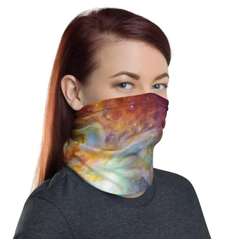 Cosmic Galaxy sky Cloud Orion Nebula Neck Gaiter Face cover scarf, Head wrap Balaclava Mask Wrist & Hairband men women - US Fast Shipping