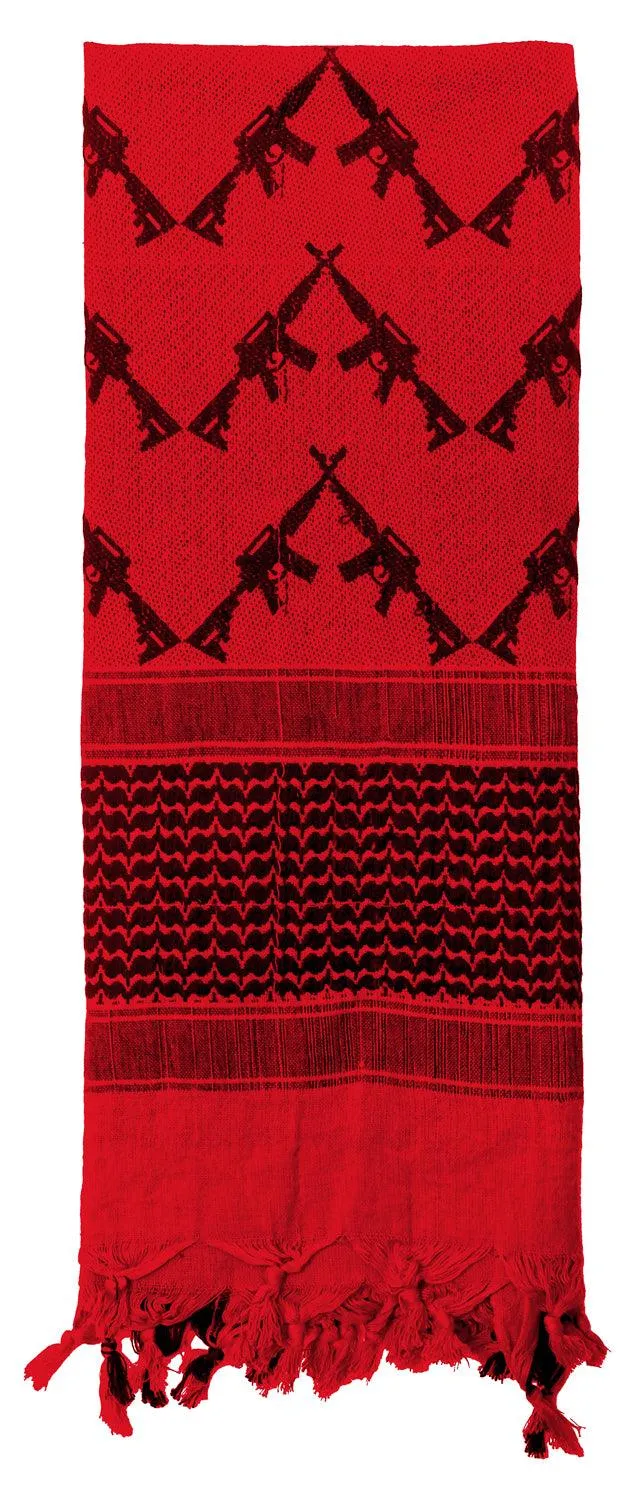 Crossed Rifles Shemagh Tactical Desert Keffiyeh Scarf