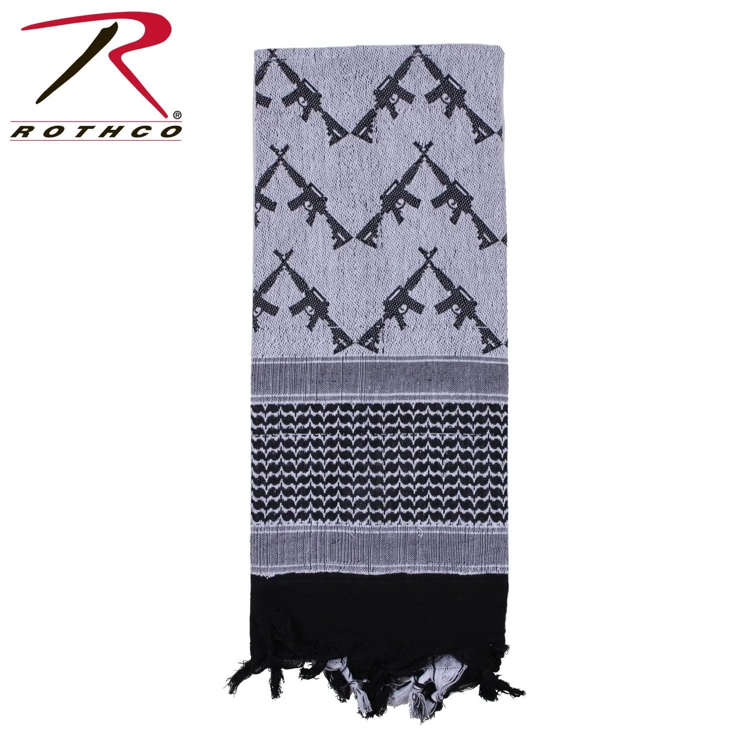 Crossed Rifles Shemagh Tactical Desert Keffiyeh Scarf