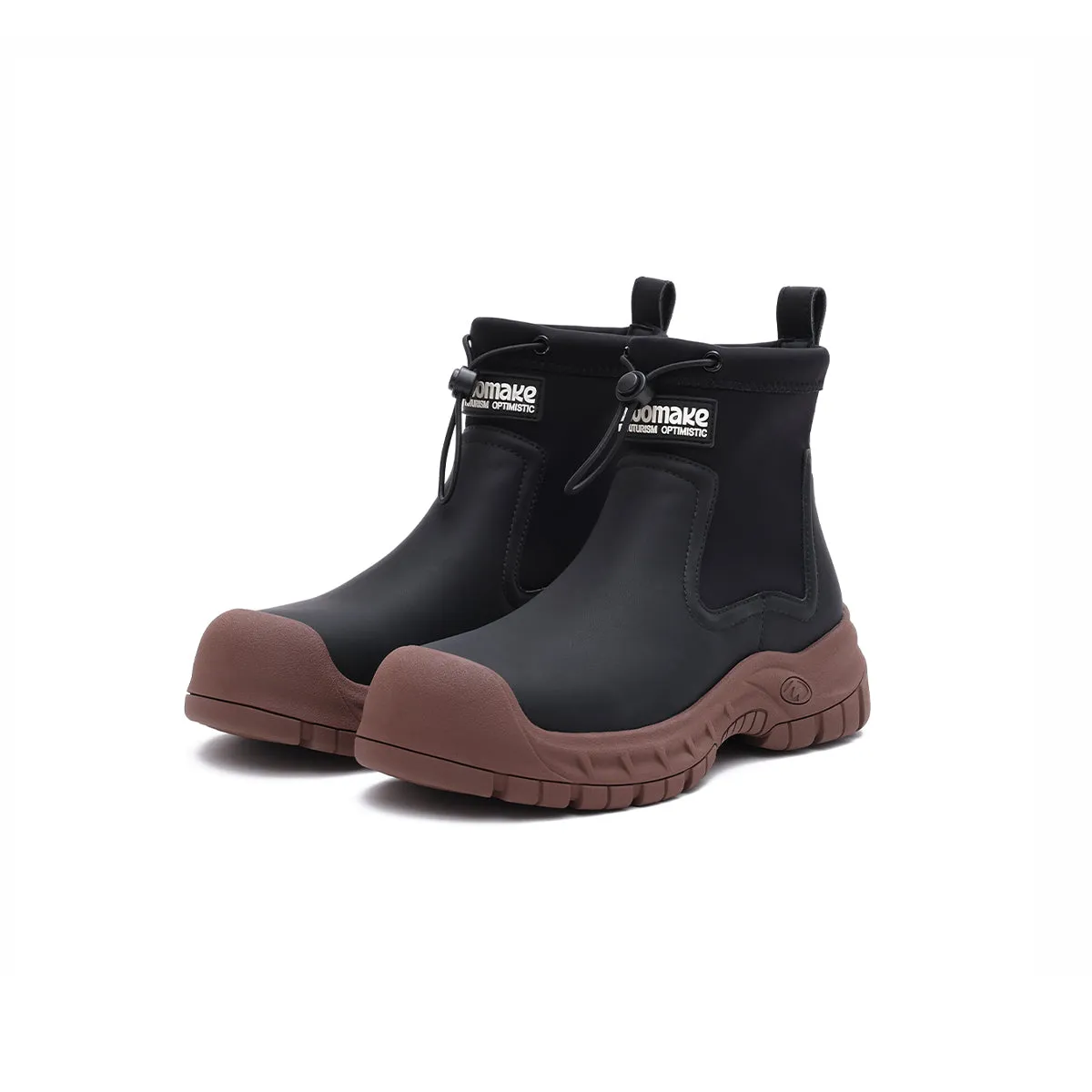 Cute Chunky Platform Chelsea Ankle Boots in British Style