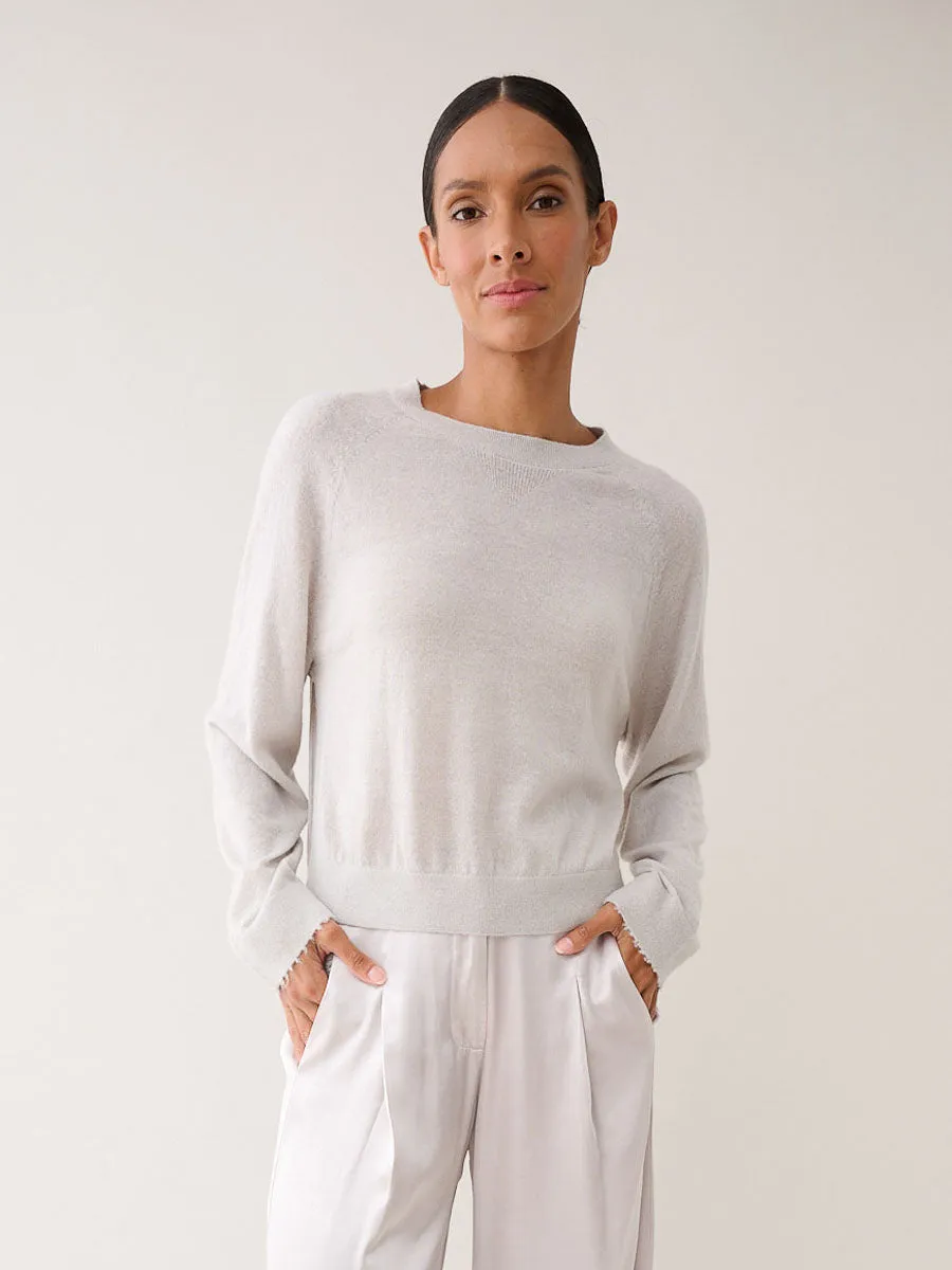 Desi Pullover in Dulce Knitwear - Cloud