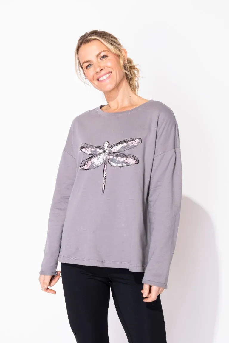 Destination Dragonfly Pullover in Fog by Escape