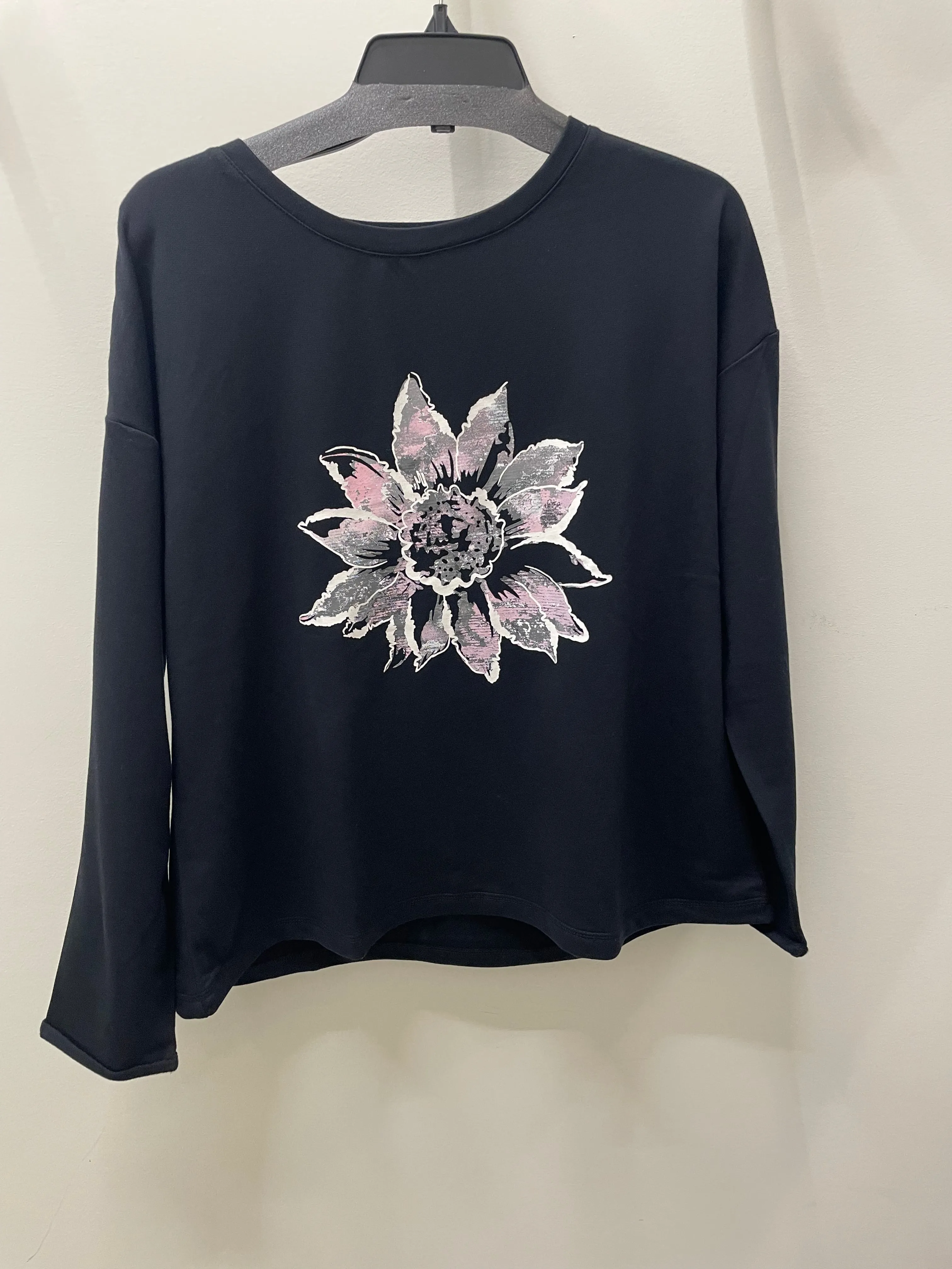 Destination Flower Pullover in Black by Escape