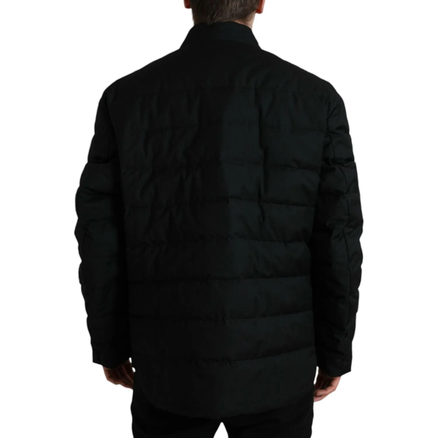 Dolce & Gabbana Elegant Black Padded Parka Jacket