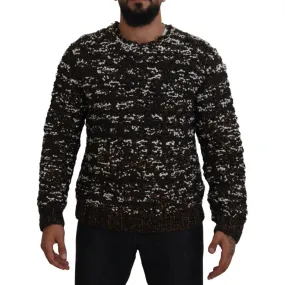 Dolce & Gabbana Elegant Bronze Knit Pullover Sweater