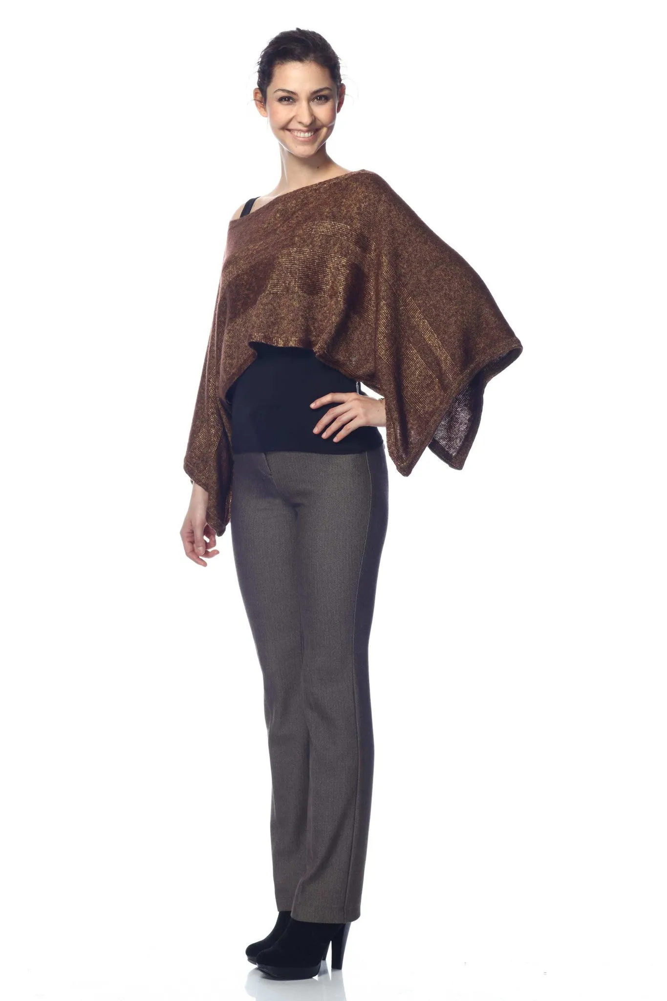 Dominika Luxury 3-Way Convertible Poncho