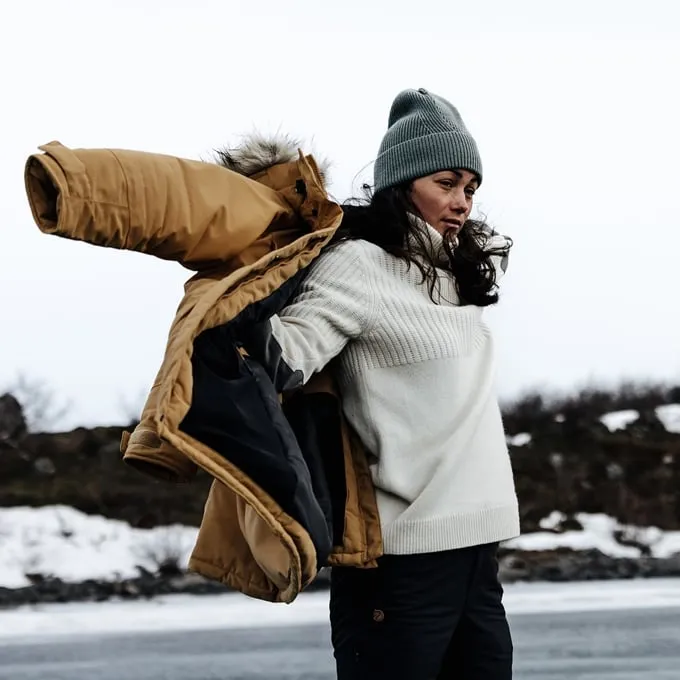 Fjallraven Women's Nuuk Parka in Buckwheat Brown