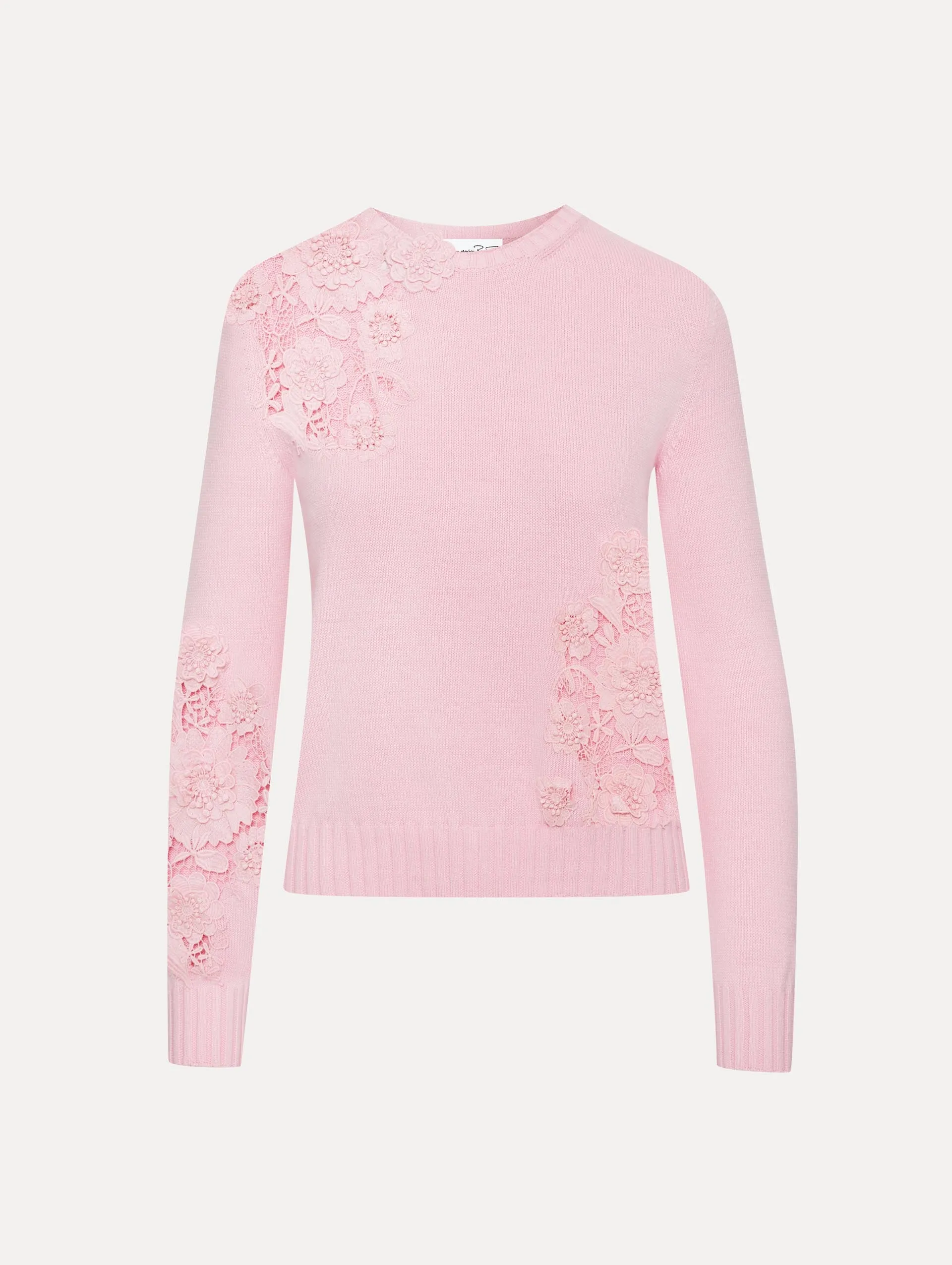 Floral Guipure Inset Pullover