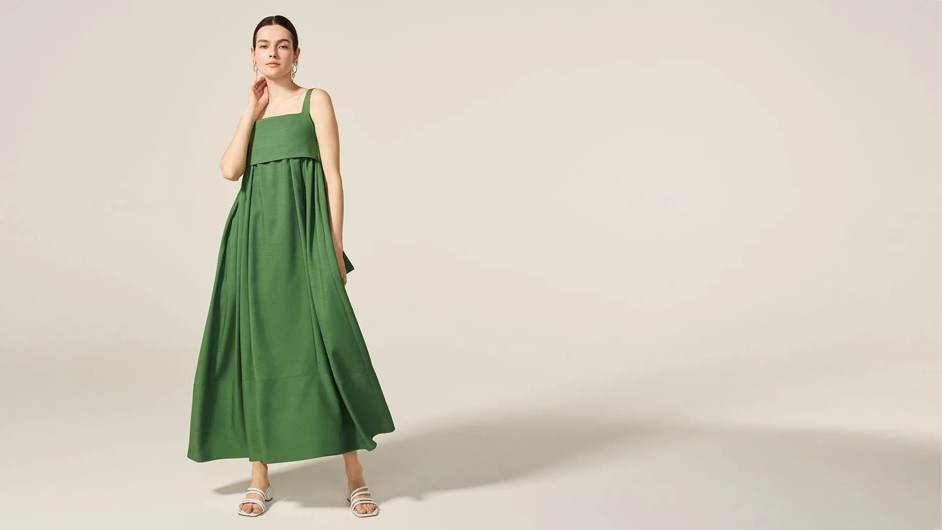 Grass Green Park Dress