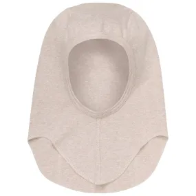 Huttelihut Camel Melange Balaclava Cotton Rib