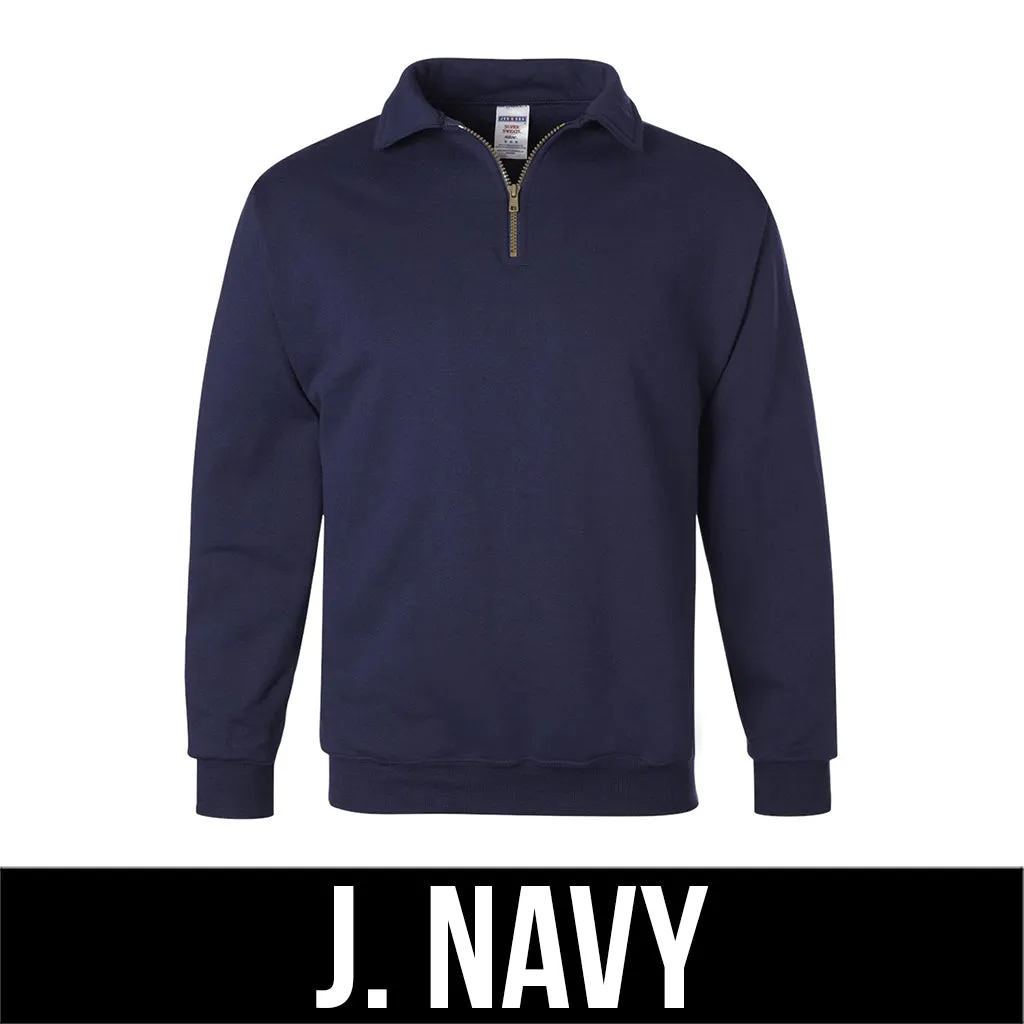 Jerzees Super Sweats 1/4-Zip Pullover With Cadet Collar