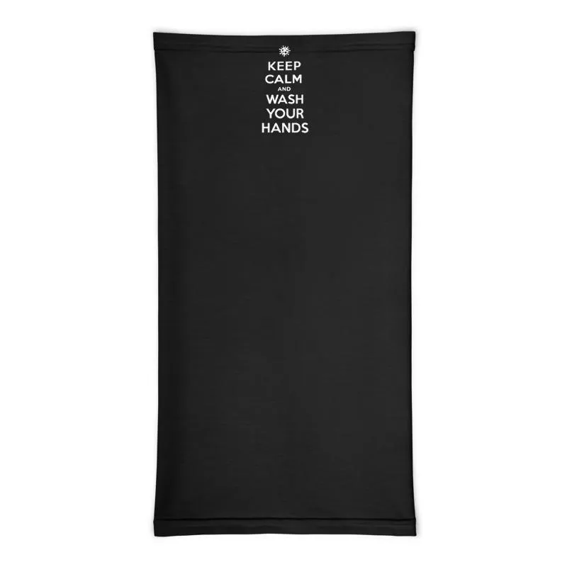 Keep Calm and wash your hands, Washable neck gaiter shield Balaclava Face cover warmer mask, Social Distance quote memes - US Fast Shipping