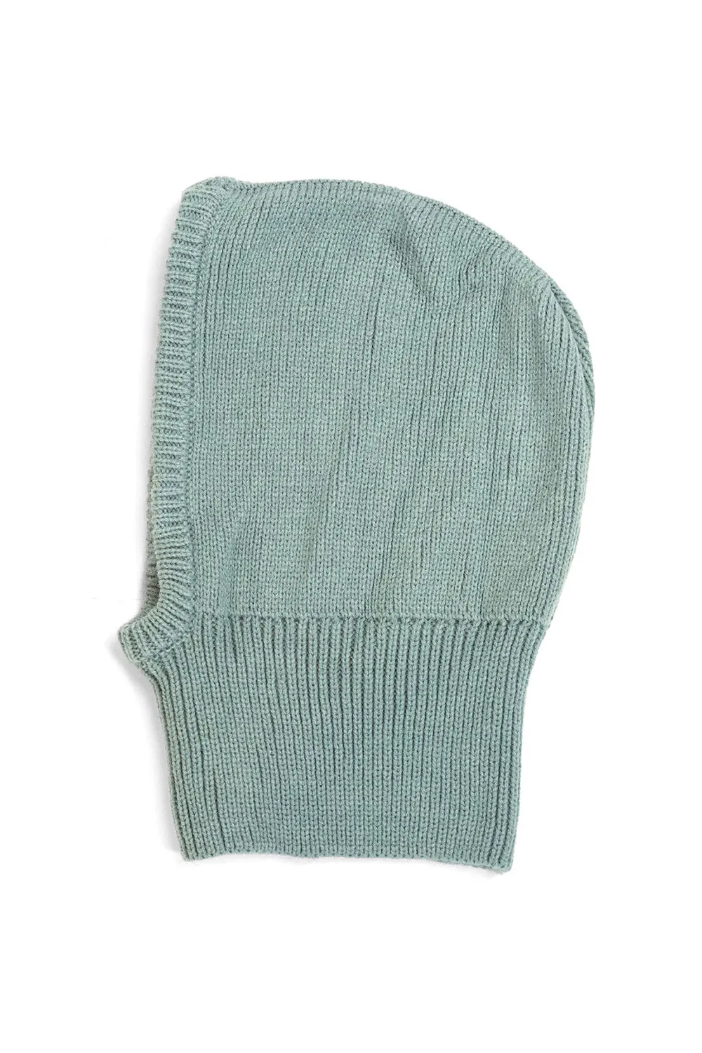 Knitted Hood Balaclava in Green