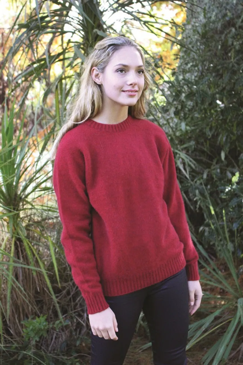 Lothlorian Plain Crew Neck Jumper - Possum Merino 9936