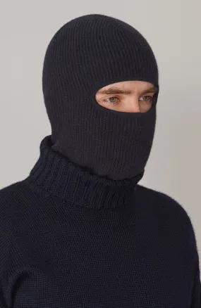 Merino Cashmere Fisherman Rib Balaclava