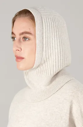 Merino Cashmere Ribbed Balaclava