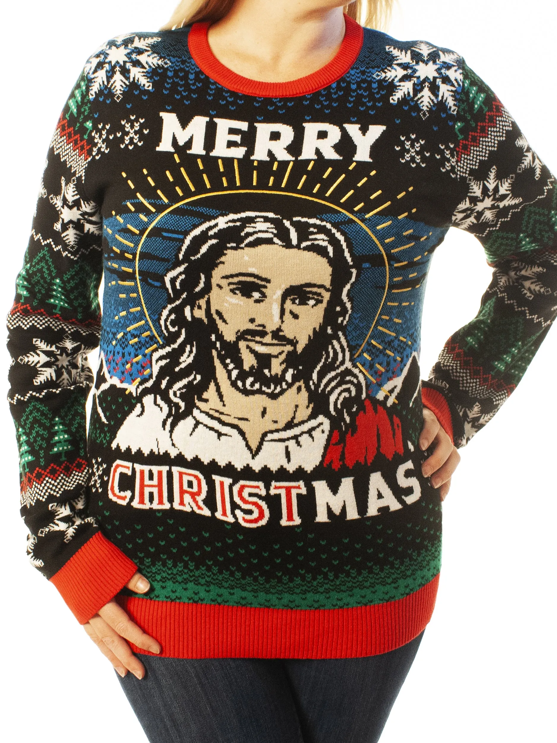 Merry CHRISTmas | Ugly Christmas Sweater For Men & Women | Unisex Sizing